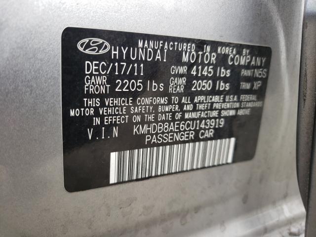 Photo 9 VIN: KMHDB8AE6CU143919 - HYUNDAI ELANTRA TO 