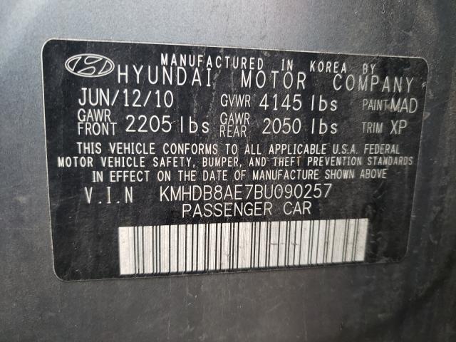 Photo 9 VIN: KMHDB8AE7BU090257 - HYUNDAI ELANTRA TO 