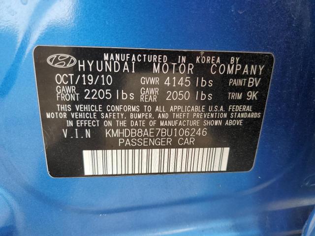 Photo 11 VIN: KMHDB8AE7BU106246 - HYUNDAI ELANTRA TO 