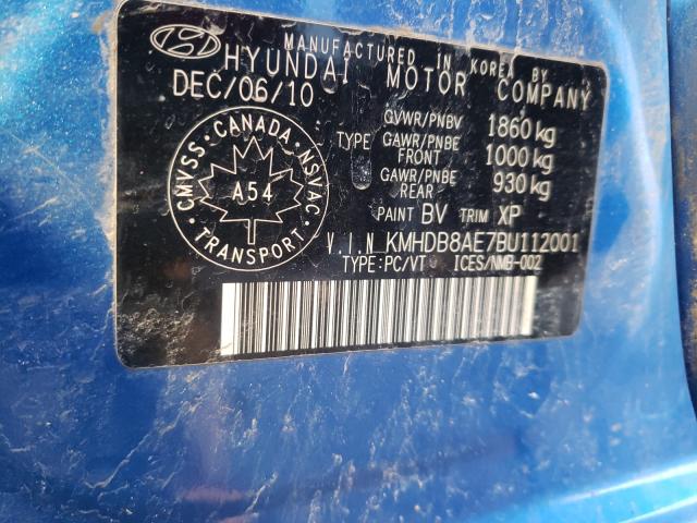 Photo 9 VIN: KMHDB8AE7BU112001 - HYUNDAI ELANTRA TO 