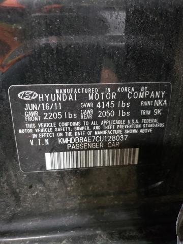 Photo 11 VIN: KMHDB8AE7CU128037 - HYUNDAI ELANTRA TO 