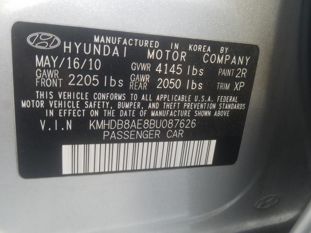 Photo 9 VIN: KMHDB8AE8BU087626 - HYUNDAI ELANTRA TO 