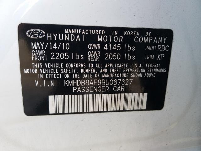 Photo 9 VIN: KMHDB8AE9BU087327 - HYUNDAI ELANTRA TO 