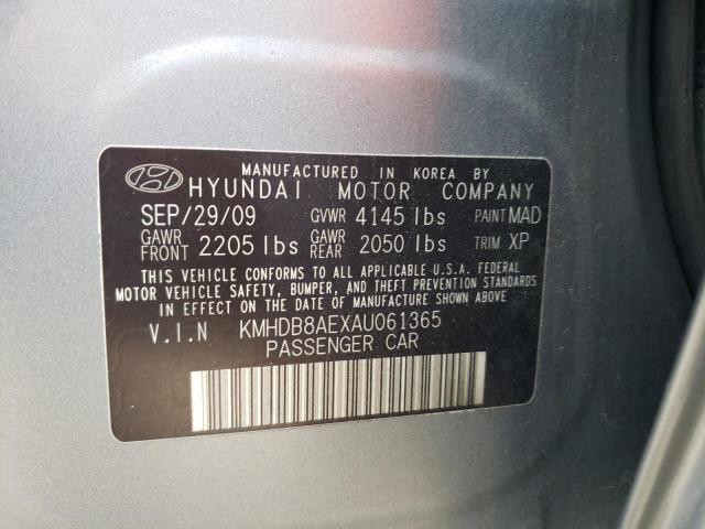 Photo 11 VIN: KMHDB8AEXAU061365 - HYUNDAI ELANTRA 