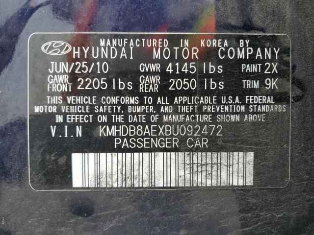 Photo 12 VIN: KMHDB8AEXBU092472 - HYUNDAI ELANTRA 