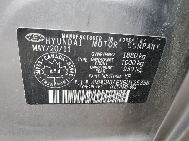 Photo 12 VIN: KMHDB8AEXBU125356 - HYUNDAI ELANTRA 