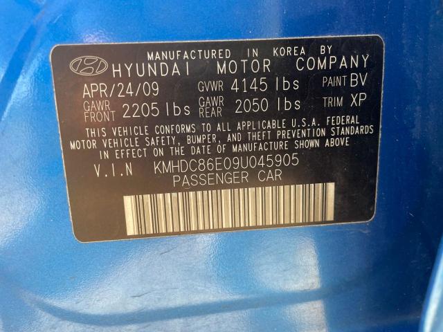 Photo 9 VIN: KMHDC86E09U045905 - HYUNDAI ELANTRA 