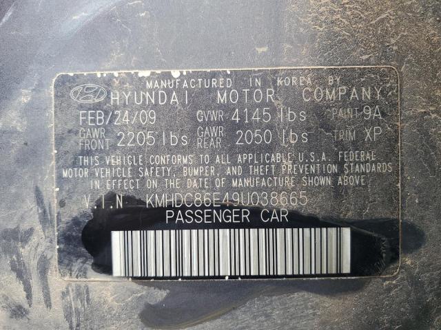 Photo 11 VIN: KMHDC86E49U038665 - HYUNDAI ELANTRA TO 