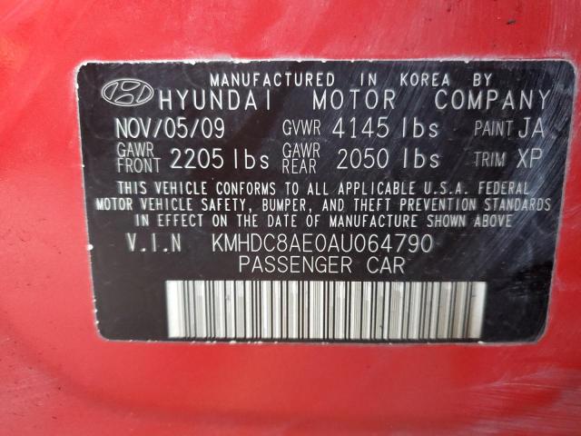 Photo 11 VIN: KMHDC8AE0AU064790 - HYUNDAI ELANTRA TO 