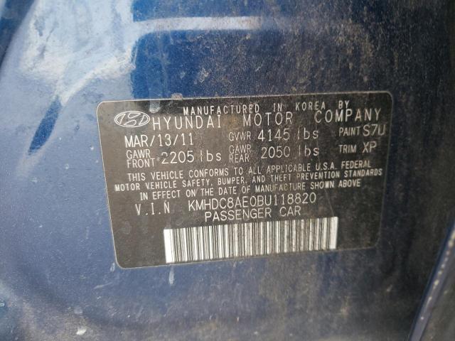 Photo 9 VIN: KMHDC8AE0BU118820 - HYUNDAI ELANTRA TO 