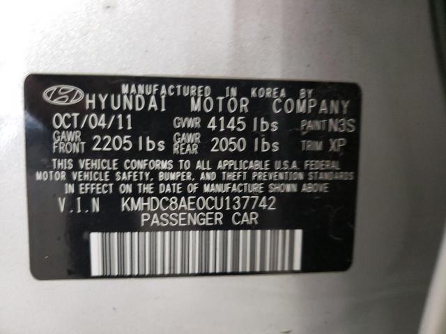 Photo 11 VIN: KMHDC8AE0CU137742 - HYUNDAI ELANTRA TO 