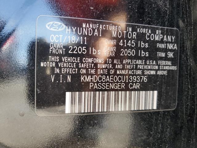 Photo 11 VIN: KMHDC8AE0CU139376 - HYUNDAI ELANTRA TO 