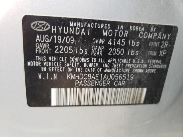 Photo 11 VIN: KMHDC8AE1AU056519 - HYUNDAI ELANTRA TO 