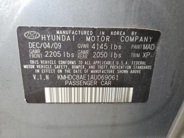 Photo 12 VIN: KMHDC8AE1AU069061 - HYUNDAI ELANTRA 