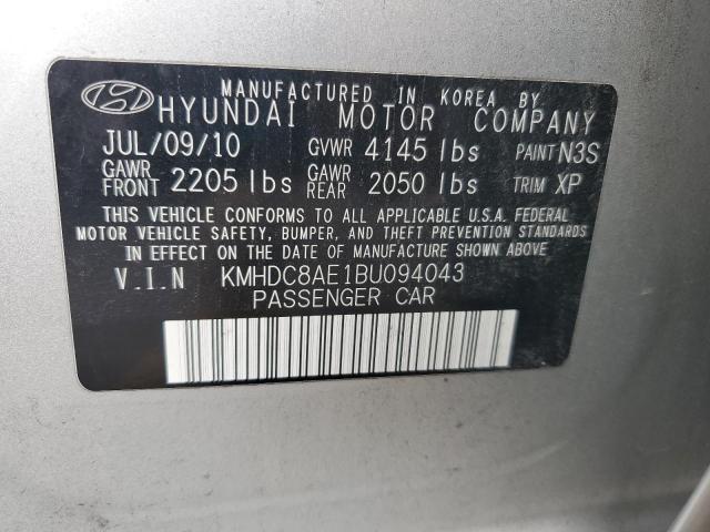 Photo 11 VIN: KMHDC8AE1BU094043 - HYUNDAI ELANTRA TO 