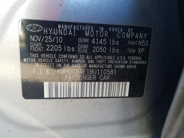 Photo 9 VIN: KMHDC8AE1BU110581 - HYUNDAI ELANTRA TO 