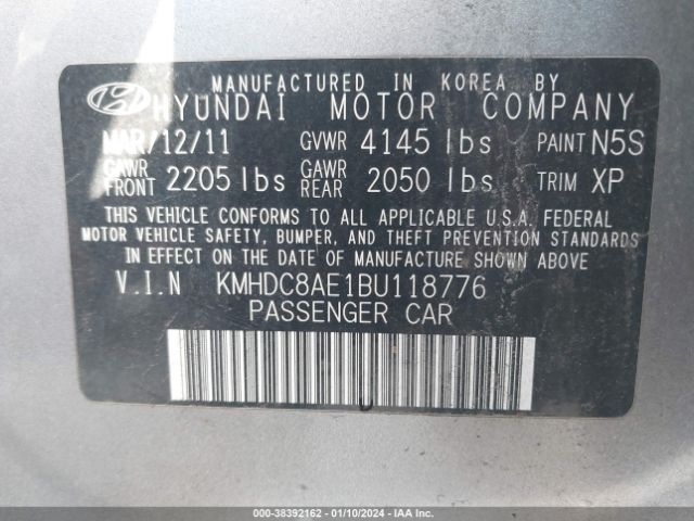 Photo 8 VIN: KMHDC8AE1BU118776 - HYUNDAI ELANTRA TOURING 