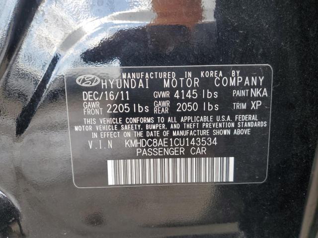 Photo 11 VIN: KMHDC8AE1CU143534 - HYUNDAI ELANTRA TO 