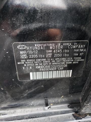 Photo 11 VIN: KMHDC8AE1CU153108 - HYUNDAI ELANTRA TO 