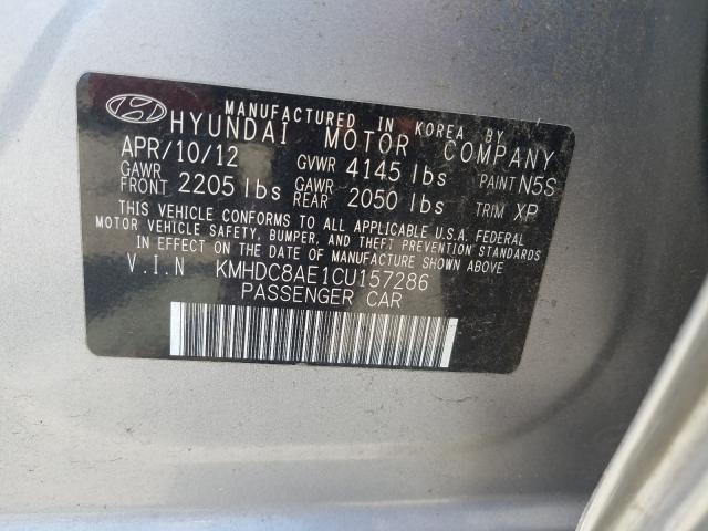 Photo 9 VIN: KMHDC8AE1CU157286 - HYUNDAI ELANTRA 