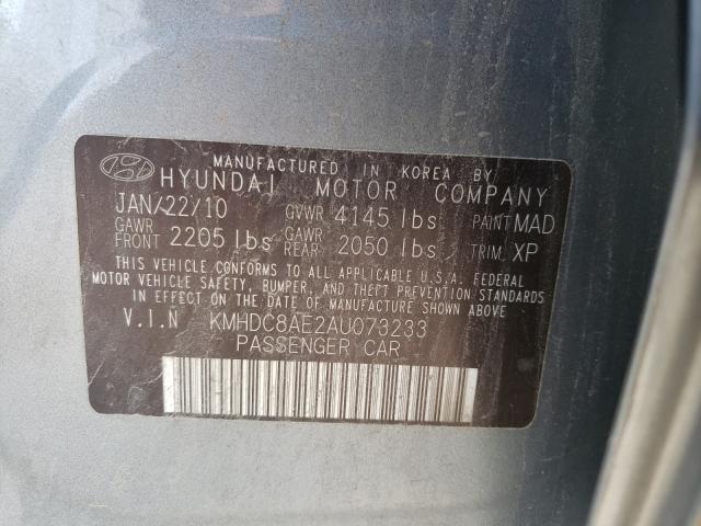 Photo 9 VIN: KMHDC8AE2AU073233 - HYUNDAI ELANTRA TO 