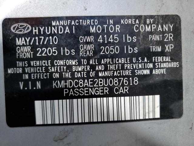 Photo 9 VIN: KMHDC8AE2BU087618 - HYUNDAI ELANTRA TO 