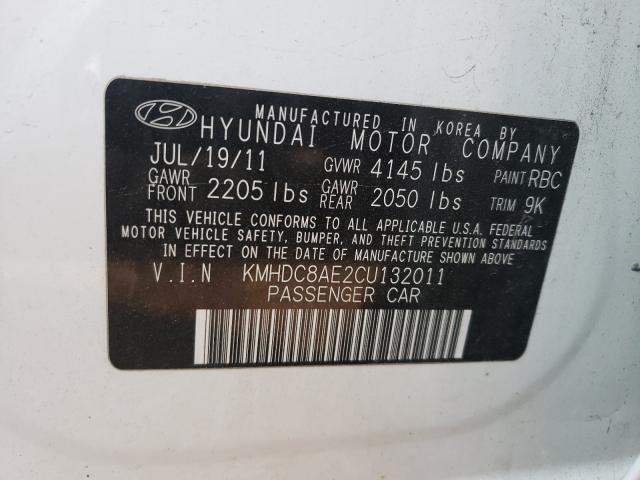 Photo 9 VIN: KMHDC8AE2CU132011 - HYUNDAI ELANTRA TO 