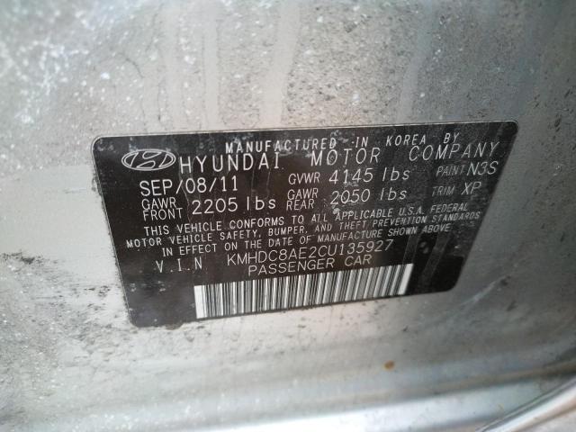 Photo 9 VIN: KMHDC8AE2CU135927 - HYUNDAI ELANTRA TO 