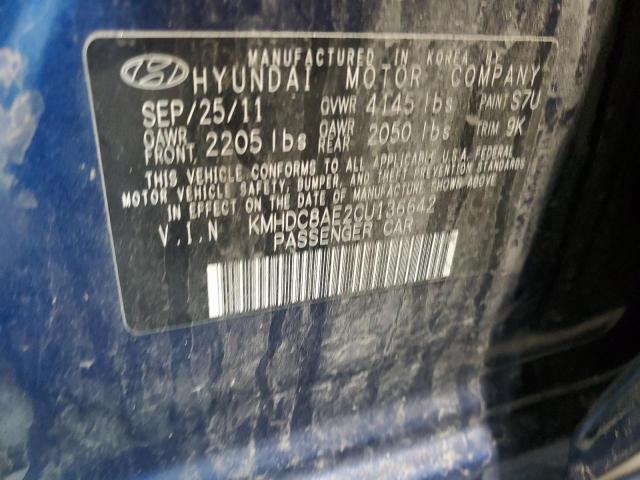 Photo 12 VIN: KMHDC8AE2CU136642 - HYUNDAI ELANTRA TO 