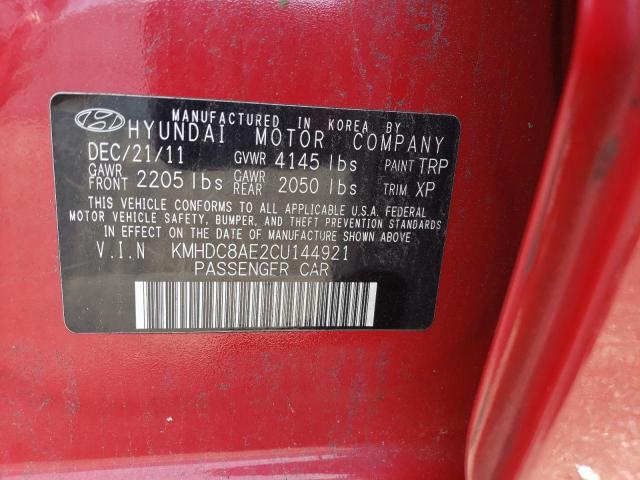 Photo 11 VIN: KMHDC8AE2CU144921 - HYUNDAI ELANTRA TO 