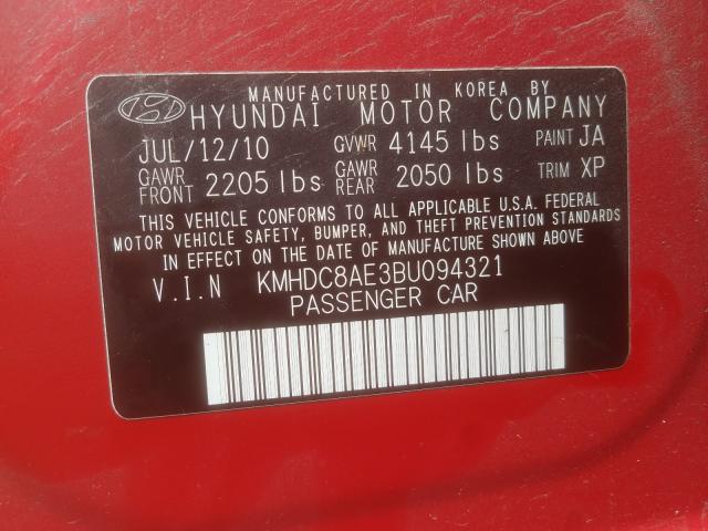 Photo 9 VIN: KMHDC8AE3BU094321 - HYUNDAI ELANTRA TO 