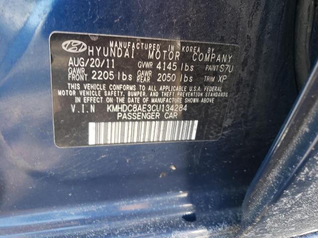 Photo 11 VIN: KMHDC8AE3CU134284 - HYUNDAI ELANTRA TO 