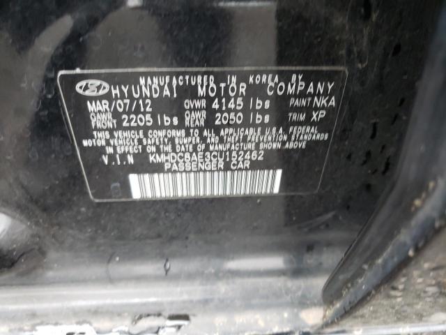 Photo 9 VIN: KMHDC8AE3CU152462 - HYUNDAI ELANTRA TO 