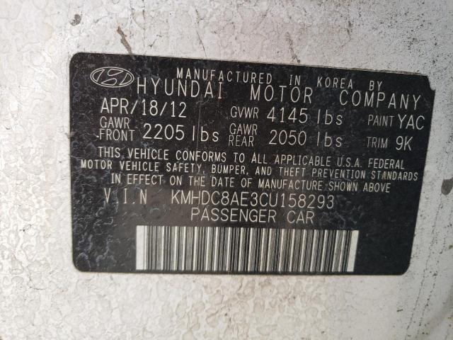 Photo 11 VIN: KMHDC8AE3CU158293 - HYUNDAI ELANTRA TO 