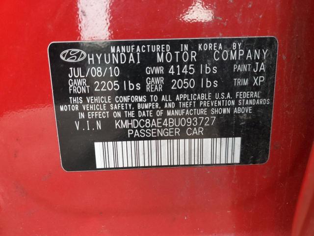 Photo 11 VIN: KMHDC8AE4BU093727 - HYUNDAI ELANTRA 