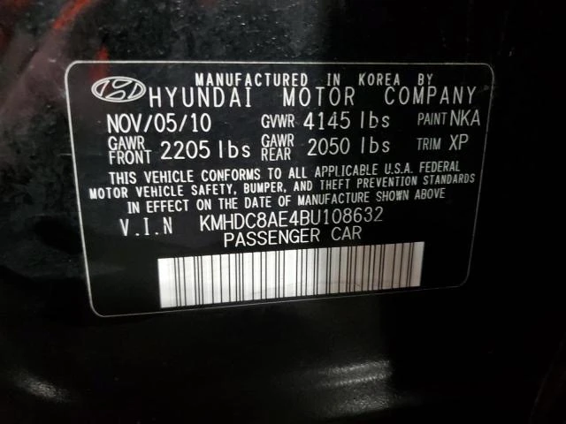 Photo 11 VIN: KMHDC8AE4BU108632 - HYUNDAI ELANTRA TO 