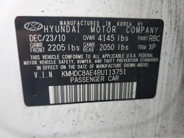 Photo 11 VIN: KMHDC8AE4BU113751 - HYUNDAI ELANTRA 