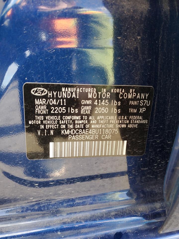 Photo 11 VIN: KMHDC8AE4BU118075 - HYUNDAI ELANTRA 