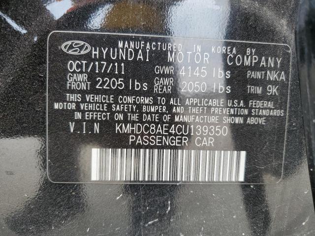 Photo 11 VIN: KMHDC8AE4CU139350 - HYUNDAI ELANTRA 