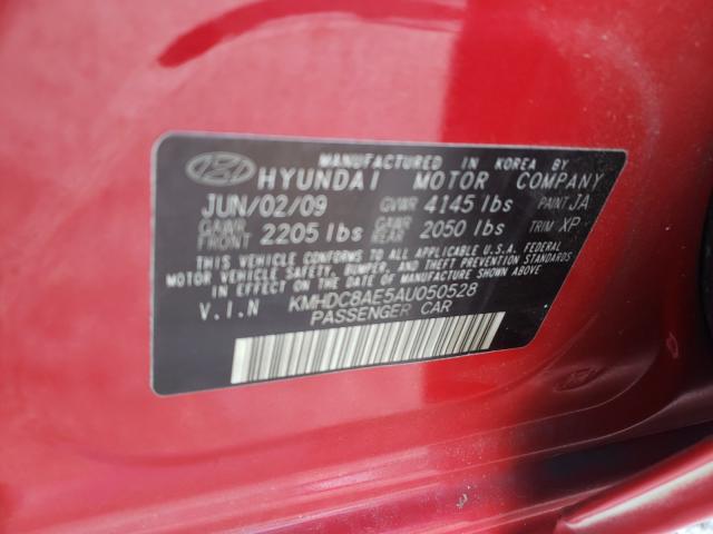 Photo 9 VIN: KMHDC8AE5AU050528 - HYUNDAI ELANTRA TO 