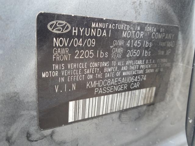 Photo 9 VIN: KMHDC8AE5AU064574 - HYUNDAI ELANTRA TO 