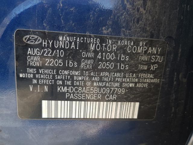 Photo 9 VIN: KMHDC8AE5BU097799 - HYUNDAI ELANTRA TO 