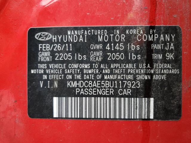 Photo 11 VIN: KMHDC8AE5BU117923 - HYUNDAI ELANTRA 