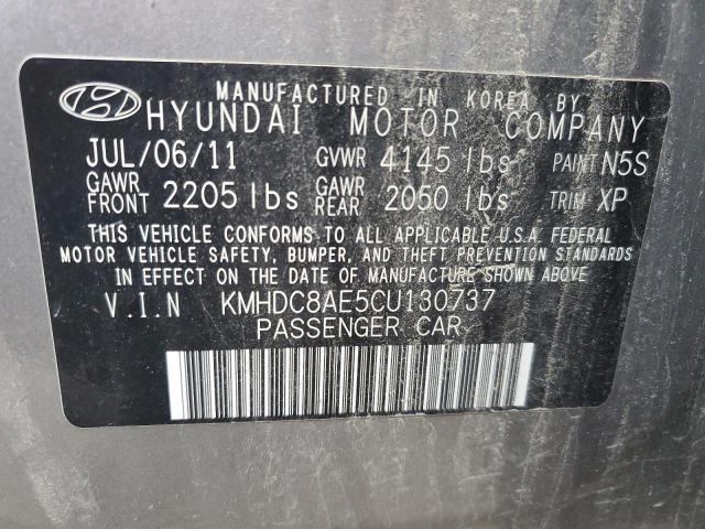 Photo 12 VIN: KMHDC8AE5CU130737 - HYUNDAI ELANTRA 