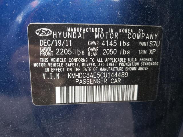 Photo 11 VIN: KMHDC8AE5CU144489 - HYUNDAI ELANTRA 