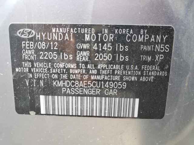 Photo 11 VIN: KMHDC8AE5CU149059 - HYUNDAI ELANTRA TO 