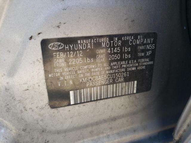 Photo 11 VIN: KMHDC8AE5CU150261 - HYUNDAI ELANTRA TO 