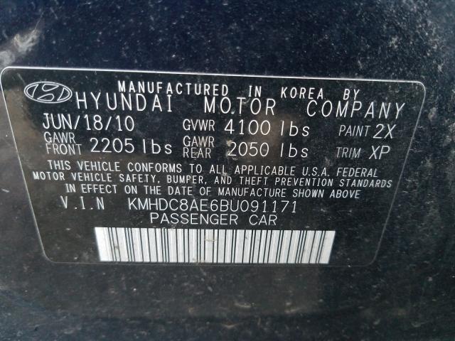 Photo 9 VIN: KMHDC8AE6BU091171 - HYUNDAI ELANTRA TO 