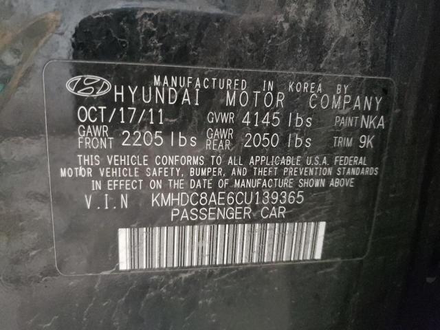 Photo 9 VIN: KMHDC8AE6CU139365 - HYUNDAI ELANTRA TO 