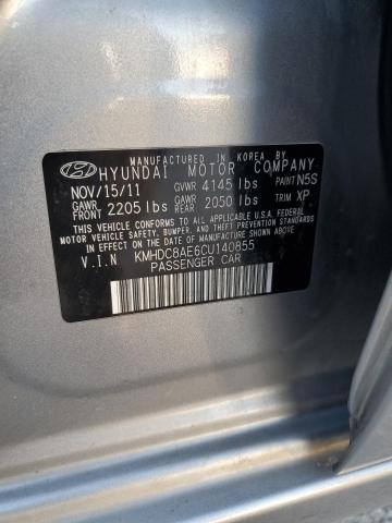 Photo 11 VIN: KMHDC8AE6CU140855 - HYUNDAI ELANTRA 